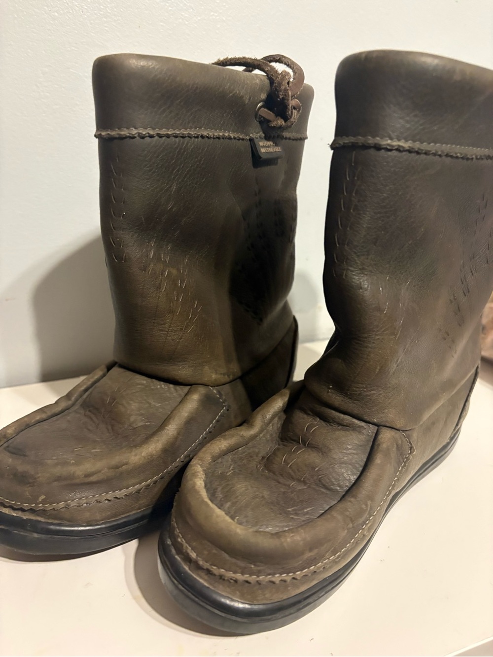 Kids Brown Waterproof Rain & Snow Boots
